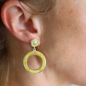 Handmade Baltic Amber Dangle Earrings – 925 Sterling Silver